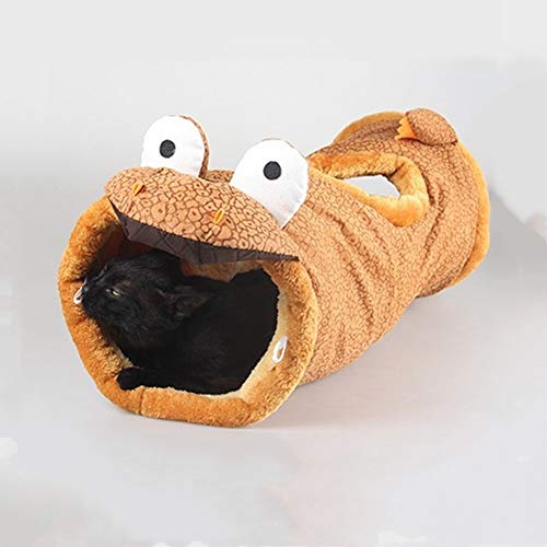 Katzentunnel Cat 3-Wege-Kat Tunnel Cat-Kanal Tierbedarf verdicken Cartoon-Tier Cat-Kanal für Kätzchen (Farbe : B, Size : 70 X D24CM) von ONDIAN