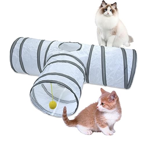 Katzentunnel Katzentunnel for Indoor-Katzen, interaktives Kaninchen-Tunnelspielzeug, Haustier für Kätzchen von ONDIAN