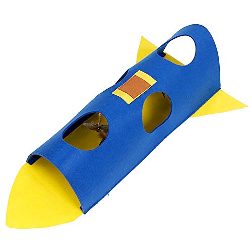 Katzentunnel Multifunktionale zusammenklappbarer Cat Tunnel Spielzeug Interaktive Pet Tubes Kreative Cat Toy Play Tunnel Nest für Kätzchen (Farbe : Blau, Size : One Size) von ONDIAN