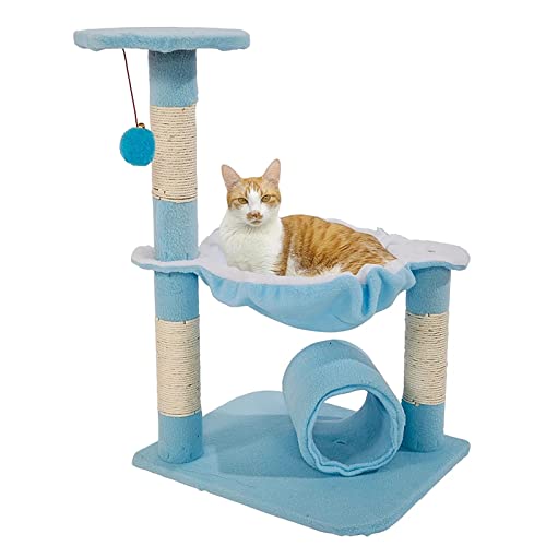Kratzbaum Cat Climbhalter Tower Kätzchen Sprungspielzeug mit Leiter spielt Baum von ONDIAN