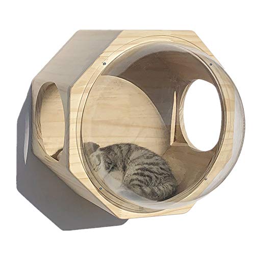 Kratzbaum Holzspielzeug Hauskatze Aktivitätszentrum for Eine Katze Springen Spielen, Um Schlaf (Farbe : A, Size : Free Size) von ONDIAN