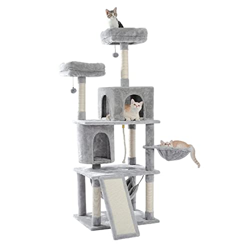 Kratzbaum Pet Cat Tree Tower Kletterregal Kätzchen Möbel Kratzen nach Katzen Haus von ONDIAN