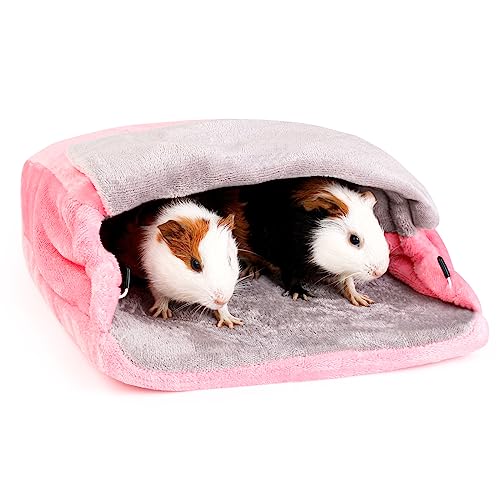 ONEJU Meerschweinchen-Kuschelsack, Meerschweinchenbett, Meerschweinchenversteck, Kaninchenbett, Kaninchenversteck, Meerschweinchenbett für Meerschweinchen von ONEJU