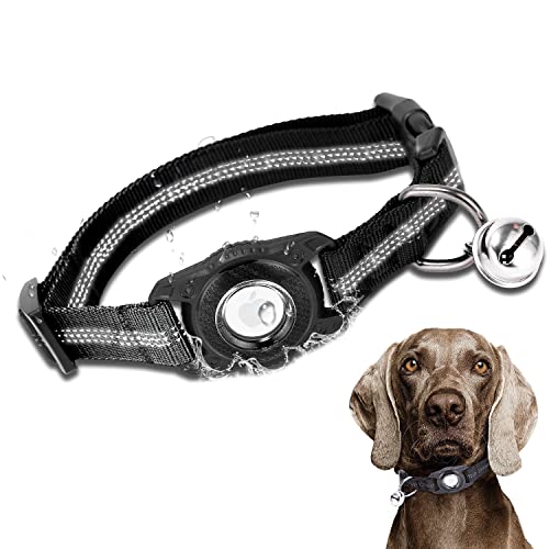 ONEONTA Airtag Katzenhalsband - Airtag Hundehalsband - Airtag Hund - Airtag Halsband Katze Reflektierendes Nylon mit Airtag Hülle Wasserdicht und Glocke, Integriertes GPS Tracker Apple Airtag Anhänger ONEONTA Airtag Katzenhalsband - Airtag Hundehalsband - Airtag Hund - Airtag Halsband Katze Reflektierendes Nylon mit Airtag Hülle Wasserdicht und Glocke, Integriertes GPS Tracker Apple Airtag Anhänger von ONEONTA