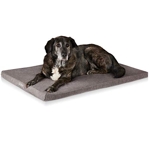 ONVAYA® Hundekissen aus Memory Foam | orthopädisch | 95 Grad waschbar | grau | Hundebett Größe S | Hundematratze | Hundematte | Liegekissen von ONVAYA