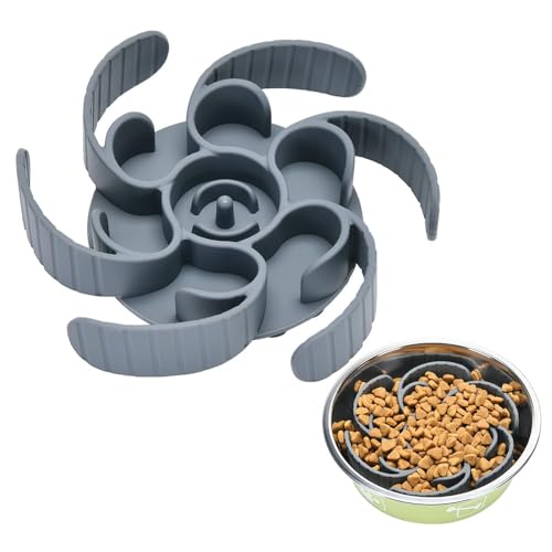 Futternapf für langsames Füttern, dritte Generation, verbessert, superfester Fressnapf (schneidbar) für große Rassen und mittelgroße kleine Größen, kompatibel mit normalem erhöhtem von ONXE