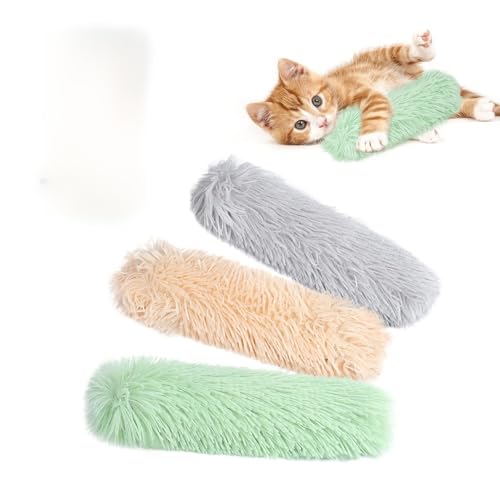ONXE Katzenspielzeug-Kissen, weiches und langlebiges Knistergeräusch mit Katzenminze im Inneren, interaktiver Indoor-Kätzchen-Kicker, fördert Kätzchenübungen, 3 Stück von ONXE
