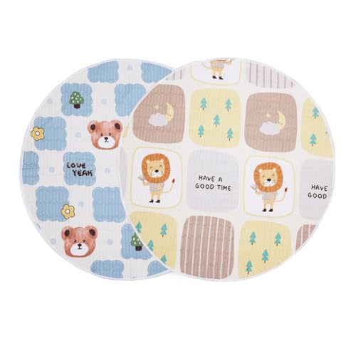 OPEYATOYS Wurfbox-Pads, Matten, wasserdicht, saugfähig, für Welpen, Training, Urinierunterlagen für Rassen, Hunde, Katzen, rund, 90 cm, 2 Stück OPEYATOYS Wurfbox-Pads, Matten, wasserdicht, saugfähig, für Welpen, Training, Urinierunterlagen für Rassen, Hunde, Katzen, rund, 90 cm, 2 Stück von OPEYATOYS