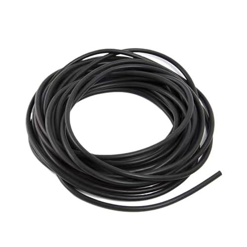 Aquarium Schlauch 1,0 m/3,0 m/5,0 m/10,0 m/20,0 m Weiches Silikon Aquarium Sauerstoffpumpe Schlauch Luftblase Stein Aquarium Fisch Tank Teich Pumpe Rohr Lebensmittel Grade Material(Black,20M) von OPIGJUFD