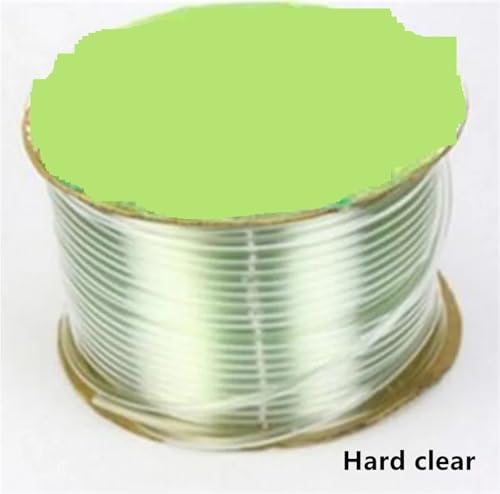 OPIGJUFD Aquarium Schlauch 2,0 Meter Hart/Weich Aquarium Airline Schläuche 4,0mm Kunststoff Flexible Airline Rohr Sauerstoff Schlauch Rohr TubeAir Pumpe Zubehör(Hard Clear) von OPIGJUFD