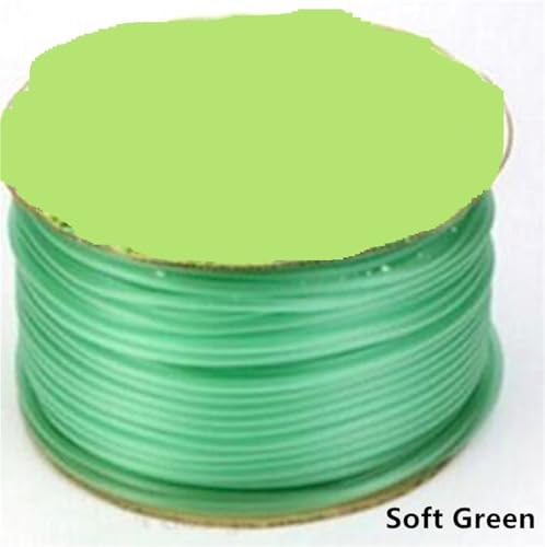 OPIGJUFD Aquarium Schlauch 2,0 Meter Hart/Weich Aquarium Airline Schläuche 4,0mm Kunststoff Flexible Airline Rohr Sauerstoff Schlauch Rohr TubeAir Pumpe Zubehör(Soft Green) von OPIGJUFD