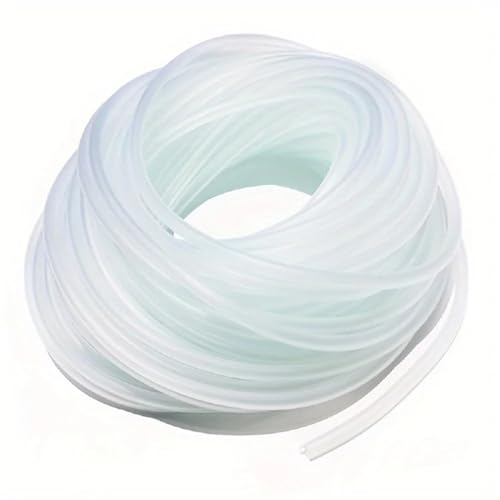 OPIGJUFD Aquarium Schlauch 4 * 6,0mm Silikon Aquarium 1,0 m/3,0 m/5,0 m/10,0 m Sauerstoff Pumpe Schlauch air Blase Stein Aquarium Aquarium Teich Pumpe Rohr Lebensmittel Grade Material(5m) von OPIGJUFD