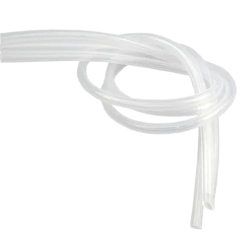OPIGJUFD Aquarium Schlauch Aquarium 1,0 m/3,0 m/5,0 m/10,0 m Sauerstoffpumpe Schlauch Luftblase Stein Aquarium Fisch Tank Teich Pumpe Rohr 4 * 6,0mm Weiß Schwarz Farbe(Regular Version 4MM,3m) von OPIGJUFD
