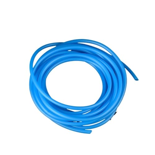 OPIGJUFD Aquarium Schlauch Länge 5,0 m, 4 x 6,0 mm, Aquarium-Luftpumpenschlauch, bunter Silikonschlauch, Aquarium-Sauerstoffpumpe, Flexibler Schlauch, transparenter Schlauch(Blue) von OPIGJUFD