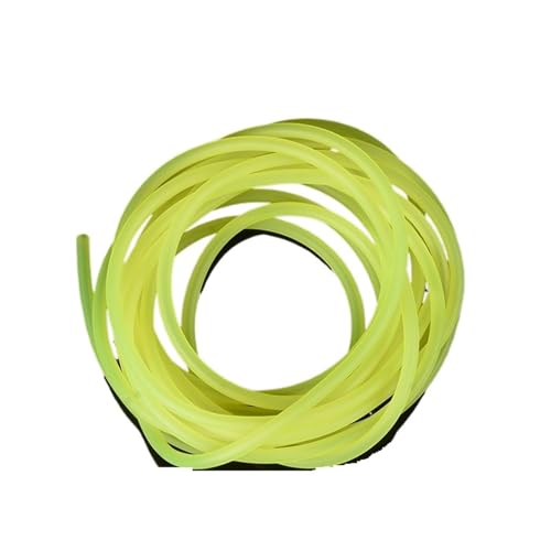 OPIGJUFD Aquarium Schlauch Länge 5,0 m, 4 x 6,0 mm, Aquarium-Luftpumpenschlauch, bunter Silikonschlauch, Aquarium-Sauerstoffpumpe, Flexibler Schlauch, transparenter Schlauch(Yellow) von OPIGJUFD