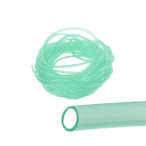 OPIGJUFD Aquarium Schlauch UXCELL 2,0 mt 2,5 mt 12,0 mt Aquarium Airline-Schlauch Standard Aquarium Transparent Schlauch 4,0mm Silikonschlauch for Aquarium Luftpumpe(Green 12m) von OPIGJUFD