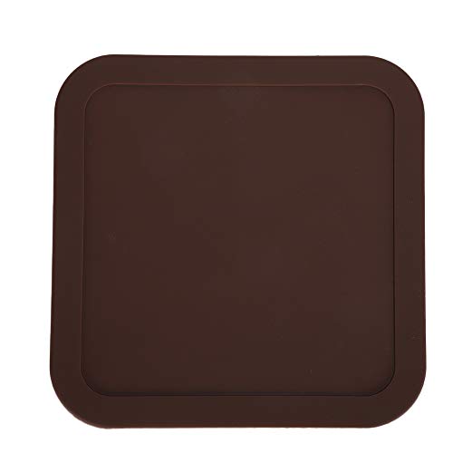 OPPWONG Hundefuttermatte, Silikon-Futtermatte, Hundematte für Futter und Wasser, Hundenapfmatte, Futternapf-Tischset für Unordentliche Trinker Zum Schutz des Bodens, 21,8 X 21,8 cm von OPPWONG
