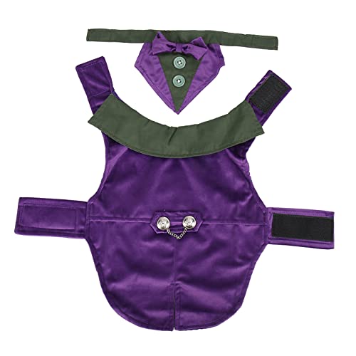 OPPWONG Hundetux, Hund Formelle Hochzeitsfeieranzug Fliege Krawatte Hemd Weste Hund Smoking Hundeanzug Haustier Smoking Kostüm Outfit für Kleine und Mittlere Hunde Katzen Weihnachten (XS) von OPPWONG