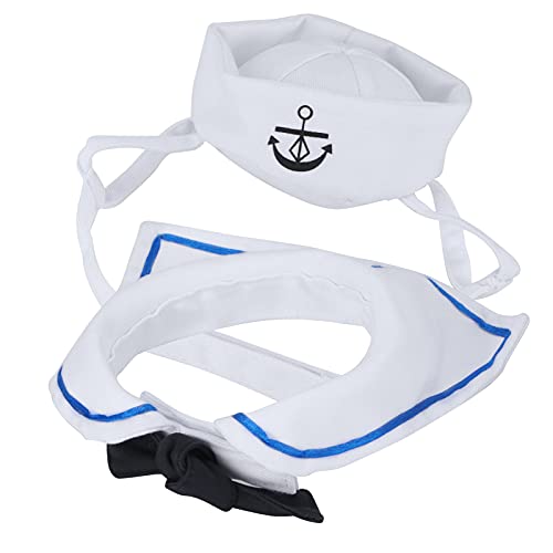 Katzenkostüm, Hunde-Outfit, Cosplay-Bekleidung, Halloween-Kostüme für Katzen, Katzen-Outfit, Hunde, Halloween-Katzen-Seemannsmütze mit Krawattenkragen, Haustier-Seemannskostüm Katzenkostüm, Hunde-Outfit, Cosplay-Bekleidung, Halloween-Kostüme für Katzen, Katzen-Outfit, Hunde, Halloween-Katzen-Seemannsmütze mit Krawattenkragen, Haustier-Seemannskostüm von OPPWONG