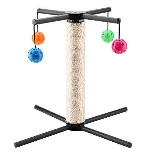 Katzenkratzerpfosten, Sisal Scratch Posts Katzenkratzer Katze Kratzposten mit 4 Kugeln Stabilen Gerüstspielzeug für Kätzchen oder Kleinere Katzen, 15,7 X 2,8 Zoll Katzenkratzerpfosten, Sisal Scratch Posts Katzenkratzer Katze Kratzposten mit 4 Kugeln Stabilen Gerüstspielzeug für Kätzchen oder Kleinere Katzen, 15,7 X 2,8 Zoll von OPPWONG
