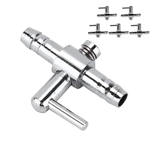 OPPWONG Aquarium-Rückschlagventil, Wasserpumpe, Aquarium-Luftventil mit Rostfreiem Design, 5 Stück Edelstahl-Aquarium-Luftventil, 1-Wege-Luftregelventil, Luftstrom-Verteiler-Splitter für OPPWONG Aquarium-Rückschlagventil, Wasserpumpe, Aquarium-Luftventil mit Rostfreiem Design, 5 Stück Edelstahl-Aquarium-Luftventil, 1-Wege-Luftregelventil, Luftstrom-Verteiler-Splitter für von OPPWONG