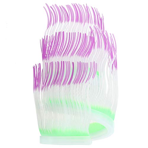OPPWONG Aquarium Silikon, Meeres Anemonwasserpflanze Gefälschte Korallen Aquariumpflanzen Fischkasten Künstliche Koralle für Fischbox Landschaft Dekoration Accessoire, 19,69 Zoll (50cm) von OPPWONG