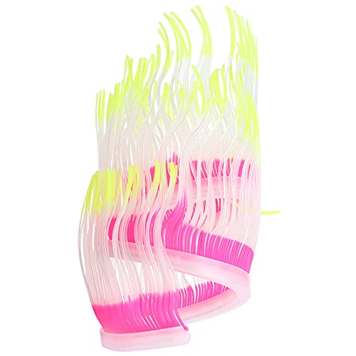 OPPWONG Aquarium Silikon, Meeres Anemonwasserpflanze Gefälschte Korallen Aquariumpflanzen Fischkasten Künstliche Koralle für Fischbox Landschaft Dekoration Accessoire, 19,69 Zoll (50cm) von OPPWONG
