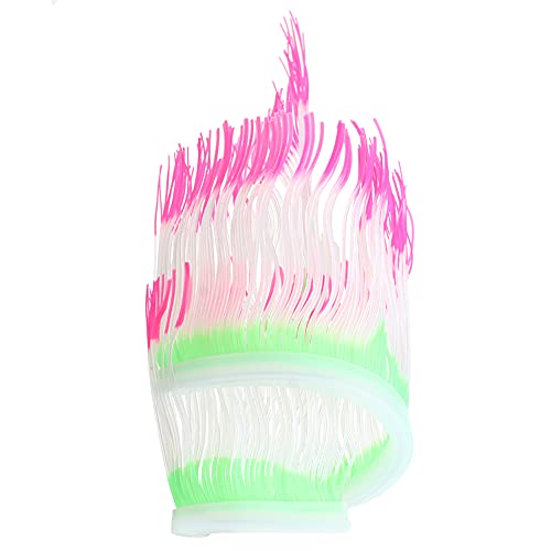 OPPWONG Aquarium Silikon, Meeres Anemonwasserpflanze Gefälschte Korallen Aquariumpflanzen Fischkasten Künstliche Koralle für Fischbox Landschaft Dekoration Accessoire, 19,69 Zoll (50cm) von OPPWONG