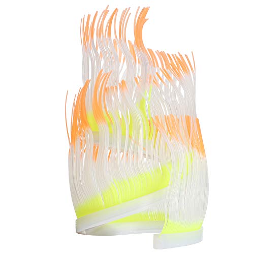 OPPWONG Aquarium Silikon, Meeres Anemonwasserpflanze Gefälschte Korallen Aquariumpflanzen Fischkasten Künstliche Koralle für Fischbox Landschaft Dekoration Accessoire, 19,69 Zoll (50cm) von OPPWONG