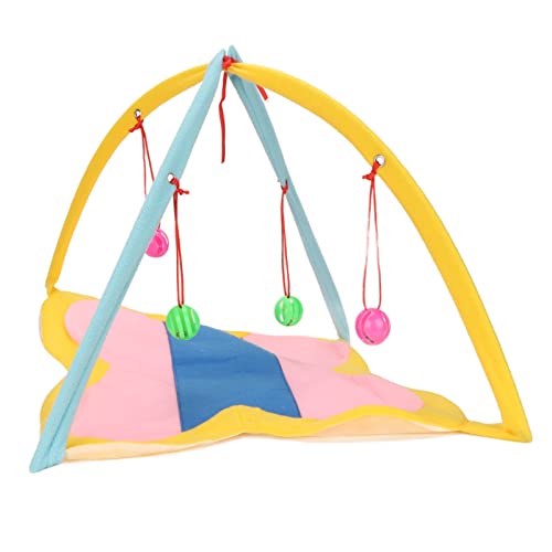 OPPWONG Cat Play Matte, Interactive Play Area Station für Katzen Katze Aktivität Center Welpenspielzeug Faltbare Katzenbettzelt mit Hängenden Spielzeugbällen für Katzen, Kätzchen -Übung, OPPWONG Cat Play Matte, Interactive Play Area Station für Katzen Katze Aktivität Center Welpenspielzeug Faltbare Katzenbettzelt mit Hängenden Spielzeugbällen für Katzen, Kätzchen -Übung, von OPPWONG