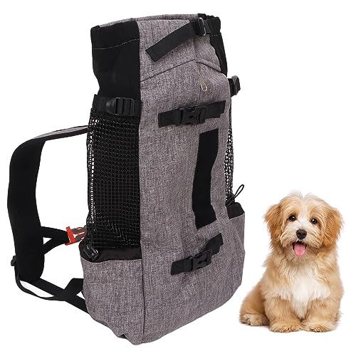 OPPWONG Cat -Rucksackträger, Mesh Kleiner Katzenträger - für Mittlere Kleine Hundepapler Kätzchen Hasen Hunde Welpe Airline Zugelassene Haustierträger für Reisewanderung (L) von OPPWONG