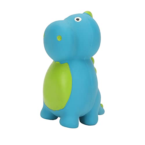 OPPWONG Dinosaurierhundspielzeug, Punkte Latex Hund Kauen Spielzeug Quietschende Hundespielzeug Hundespielzeug für Kleine Hunde Niedlich (Cyanfarbener Spinosaurus) von OPPWONG