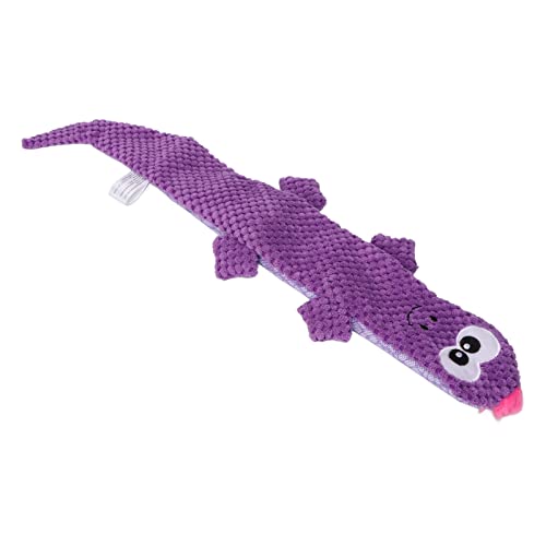 OPPWONG Echsenspielzeug, Kauentiere Spielzeug Hundespielzeug für Aggressive Kauen Quietschende Hundespielzeug Zähne Schleifen Trainieren Plüschhund -Kauspiel Spielzeug für Kleine (Purple) von OPPWONG