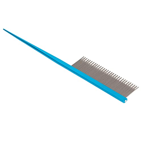 OPPWONG Hundekamm, Katzenkamm Zum Entfernen von Verwicklungen und Knoten Hundekämmen Zur Pflege von Matting Metal Hund Comb mit 2 Verschiedenen Dichten, die das Werkzeug für Lange und von OPPWONG