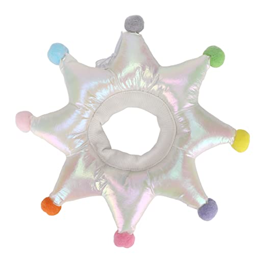 OPPWONG Katzen-Cone-Kragen Weiches, Verstellbares Katzen-Cone-Halsband, um nach der Nicht Mehr zu Lecken Katzen-Donut-Halsband Kitten-Halsband, Elizabeth Recovery-Halsband für (M) von OPPWONG