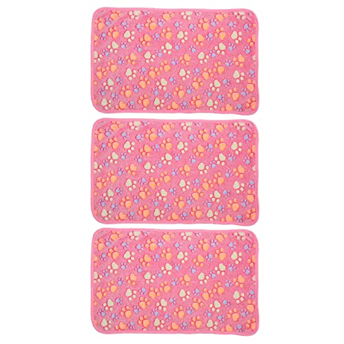 OPPWONG Katzendecke, 3-teilige Haustierdecke aus Korallenvlies, Hundedecke für die Couch, Superweiche Decke, Warme Schlafmatte für Kleine, Mittelgroße und Große Hunde, Welpen, (25,5 cm) von OPPWONG