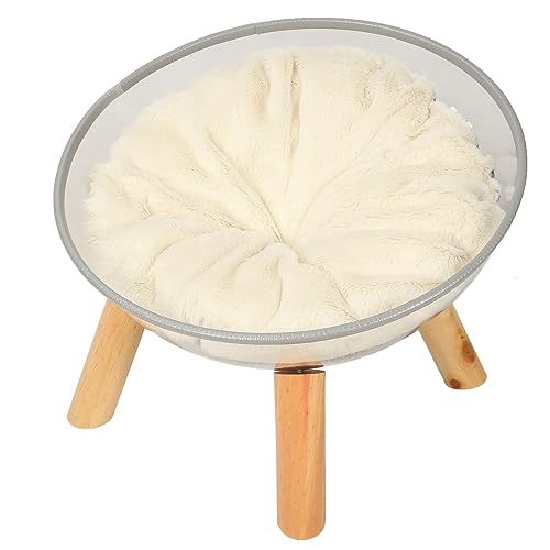 OPPWONG Katzenversteck, Durchsichtiges Kapsel-Katzenbett, Spielzeugmöbel, Katzenkapsel, Katzenbetten, Erhöhtes, Transparentes Katzenbett aus Holz mit Kissen für Kleine, Mittelgroße und OPPWONG Katzenversteck, Durchsichtiges Kapsel-Katzenbett, Spielzeugmöbel, Katzenkapsel, Katzenbetten, Erhöhtes, Transparentes Katzenbett aus Holz mit Kissen für Kleine, Mittelgroße und von OPPWONG