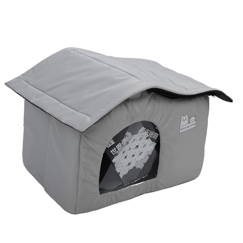 OPPWONG Outdoor-Katzenhaus, Bissfestes Oxford-Stoff-Katzenkühlhaus, Katzenhaus, Hundehaus für den Innenbereich, Wetterfest, Großes Katzenhaus für Draußen mit Dach für Verwilderte Katzen, OPPWONG Outdoor-Katzenhaus, Bissfestes Oxford-Stoff-Katzenkühlhaus, Katzenhaus, Hundehaus für den Innenbereich, Wetterfest, Großes Katzenhaus für Draußen mit Dach für Verwilderte Katzen, von OPPWONG