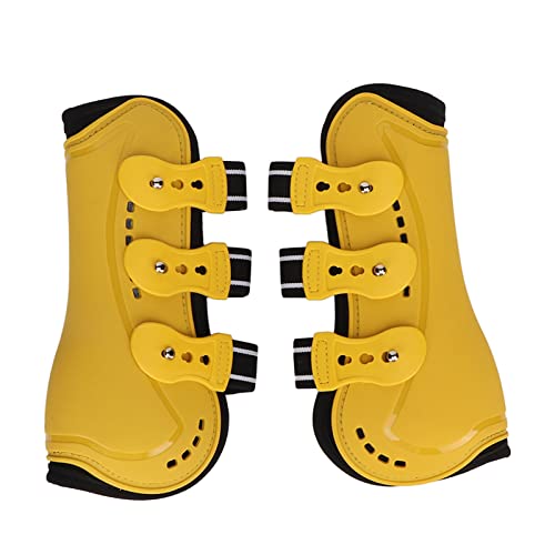 OPPWONG Pferdestiefel, Atmungsaktiv, Vorne Offen, Springsehne, Pferdestiefel, Reitstiefel, Sportstiefel für Pferde, Reiten, Reitausrüstung für das Training, Springen, Reiten, Gelb (Große OPPWONG Pferdestiefel, Atmungsaktiv, Vorne Offen, Springsehne, Pferdestiefel, Reitstiefel, Sportstiefel für Pferde, Reiten, Reitausrüstung für das Training, Springen, Reiten, Gelb (Große von OPPWONG