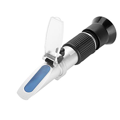 OPPWONG Refraktometer Salzwasseraquarium, ATC Digital 0-10% Aquariumoptik Refraktometer Salzgehalttester für Salzwasseraquarium Salzgehalt mit Gummigriff für Marikultur von OPPWONG