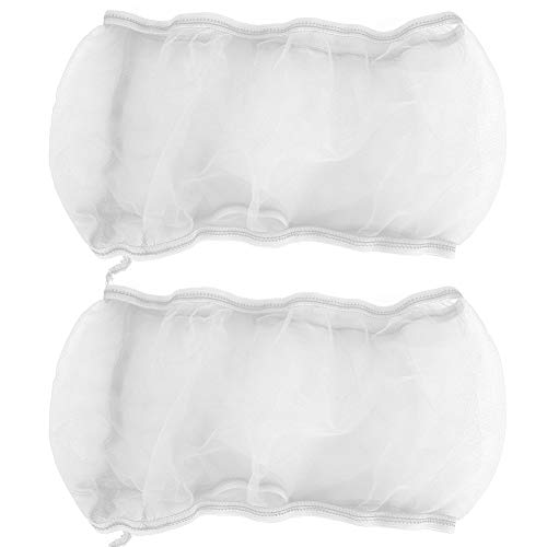 OPPWONG Vogelkäfigabdeckung, 2pcs Einstellbare Elastizitätsband Polyester Mesh Käfigabdeckung Vogelkäfig Samenfänger Vogelkäfig Liner Universal Papageien Käfigzubehör von OPPWONG