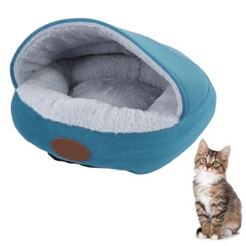 OPPWONG Welpenbett, Abnehmbares Winterwärme Halbgeschlossenes Haustier-Katzenbett, Katzenschlafsack, Hundebett, Bequemes Plüschbett für Kleine Hunde, Katzenbett, Donut für Kleine, OPPWONG Welpenbett, Abnehmbares Winterwärme Halbgeschlossenes Haustier-Katzenbett, Katzenschlafsack, Hundebett, Bequemes Plüschbett für Kleine Hunde, Katzenbett, Donut für Kleine, von OPPWONG