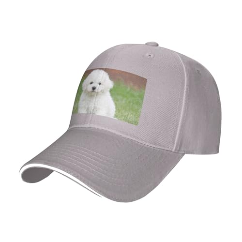 OPSREY Baseballkappe mit Bichon Frisé-Motiv, bedruckt, verstellbar, Netzstoff, neutrale Sportmütze OPSREY Baseballkappe mit Bichon Frisé-Motiv, bedruckt, verstellbar, Netzstoff, neutrale Sportmütze von OPSREY