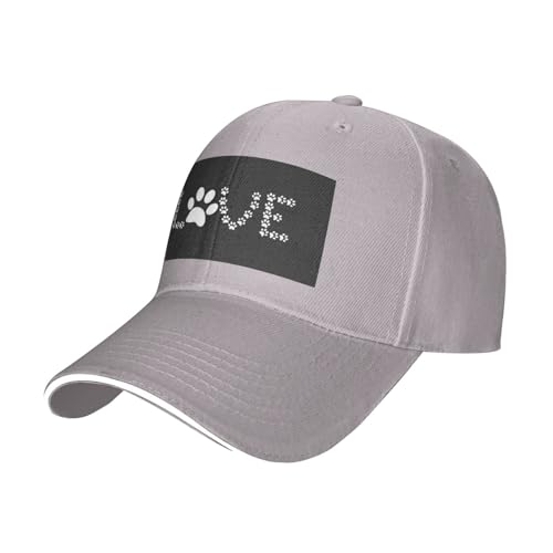 OPSREY Baseballkappe mit Hundepfoten-Motiv, verstellbar, Netzstoff, neutrale Sportmütze OPSREY Baseballkappe mit Hundepfoten-Motiv, verstellbar, Netzstoff, neutrale Sportmütze von OPSREY