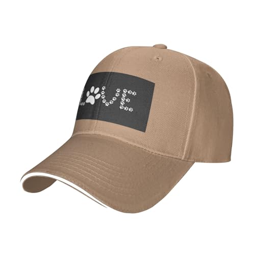 OPSREY Baseballkappe mit Hundepfoten-Motiv, verstellbar, Netzstoff, neutrale Sportmütze OPSREY Baseballkappe mit Hundepfoten-Motiv, verstellbar, Netzstoff, neutrale Sportmütze von OPSREY