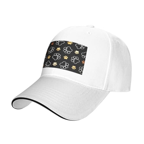 OPSREY Baseballkappe mit Hundepfotenabdrücken, verstellbar, Netzstoff, neutrale Sportmütze OPSREY Baseballkappe mit Hundepfotenabdrücken, verstellbar, Netzstoff, neutrale Sportmütze von OPSREY