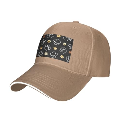 OPSREY Baseballkappe mit Hundepfotenabdrücken, verstellbar, Netzstoff, neutrale Sportmütze OPSREY Baseballkappe mit Hundepfotenabdrücken, verstellbar, Netzstoff, neutrale Sportmütze von OPSREY