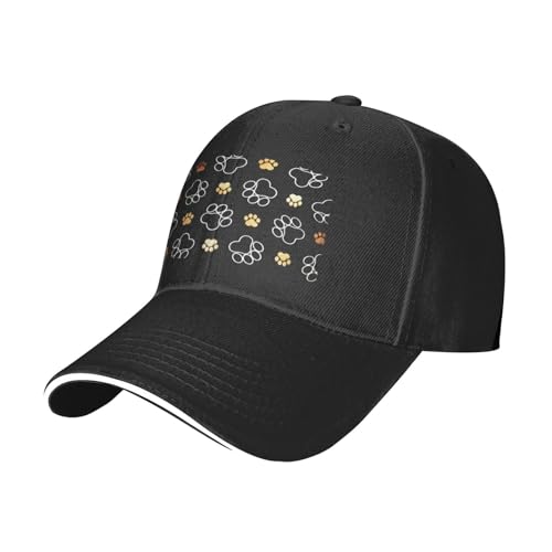 OPSREY Baseballkappe mit Hundepfotenabdrücken, verstellbar, Netzstoff, neutrale Sportmütze OPSREY Baseballkappe mit Hundepfotenabdrücken, verstellbar, Netzstoff, neutrale Sportmütze von OPSREY