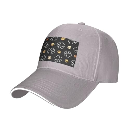 OPSREY Baseballkappe mit Hundepfotenabdrücken, verstellbar, Netzstoff, neutrale Sportmütze OPSREY Baseballkappe mit Hundepfotenabdrücken, verstellbar, Netzstoff, neutrale Sportmütze von OPSREY