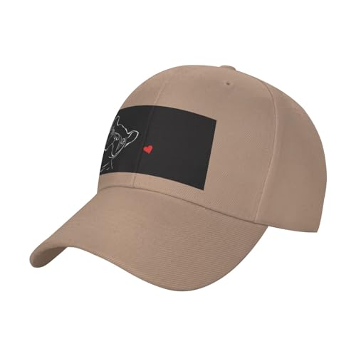 OPSREY Baseballkappe mit französischem Hund, bedruckt, verstellbar, Netzstoff, neutrale Sportkappe OPSREY Baseballkappe mit französischem Hund, bedruckt, verstellbar, Netzstoff, neutrale Sportkappe von OPSREY